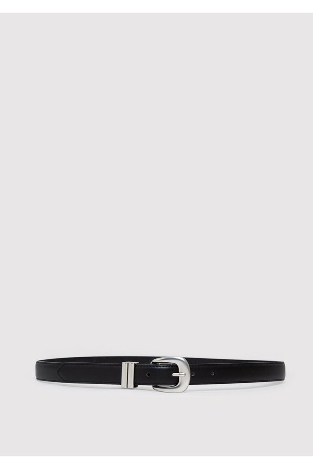 Black Faux Leather Belt 1914196-900