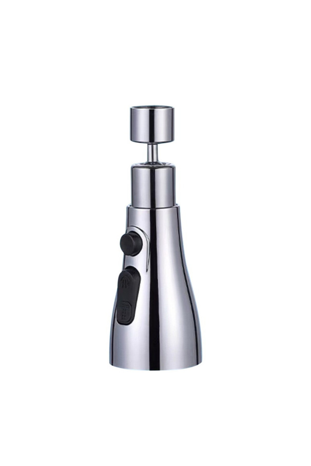 silver 1pc Flexible Kitchen Faucet Sink Mixer Tap Sprayer Head Filtered Water Tap Replaceable Water
