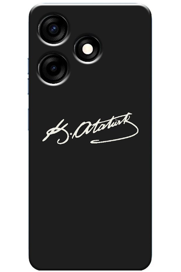 TECNO Spark 10 4G-Compatible Case with Atatürk's Signature (Printed)