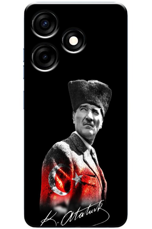 TECNO Spark 10C Compatible Case—Mustafa Kemal Atatürk Design V2 (Printed)
