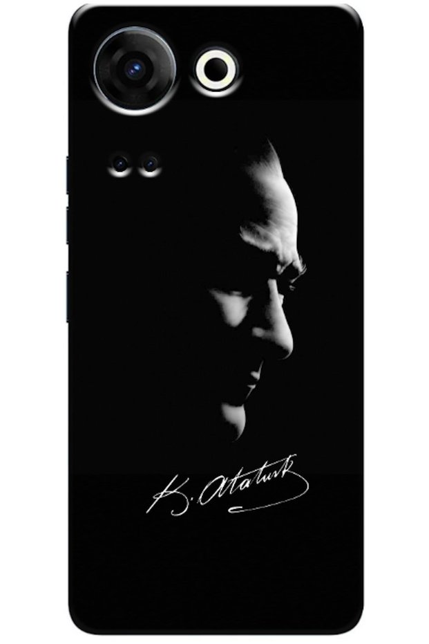 TECNO Camon 20 Pro 4G-Compatible Case: Mustafa Kemal Atatürk Black (Printed)