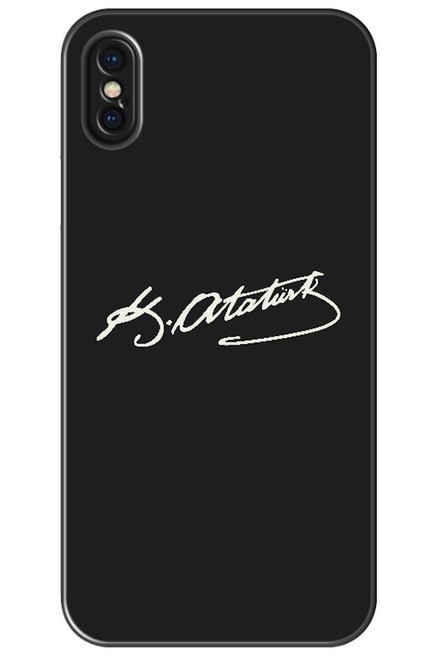 Apple iPhone XS Max Compatible Case with Atatürk's Signature (Printed)