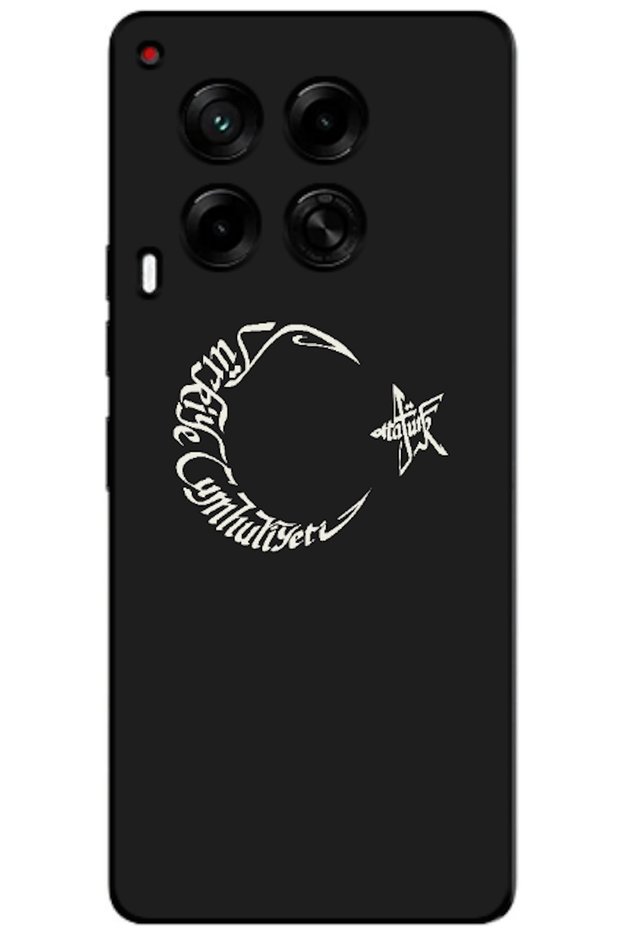 TECNO Camon 30 5G-Compatible Case with Crescent Moon, Star, and Atatürk (Printed)