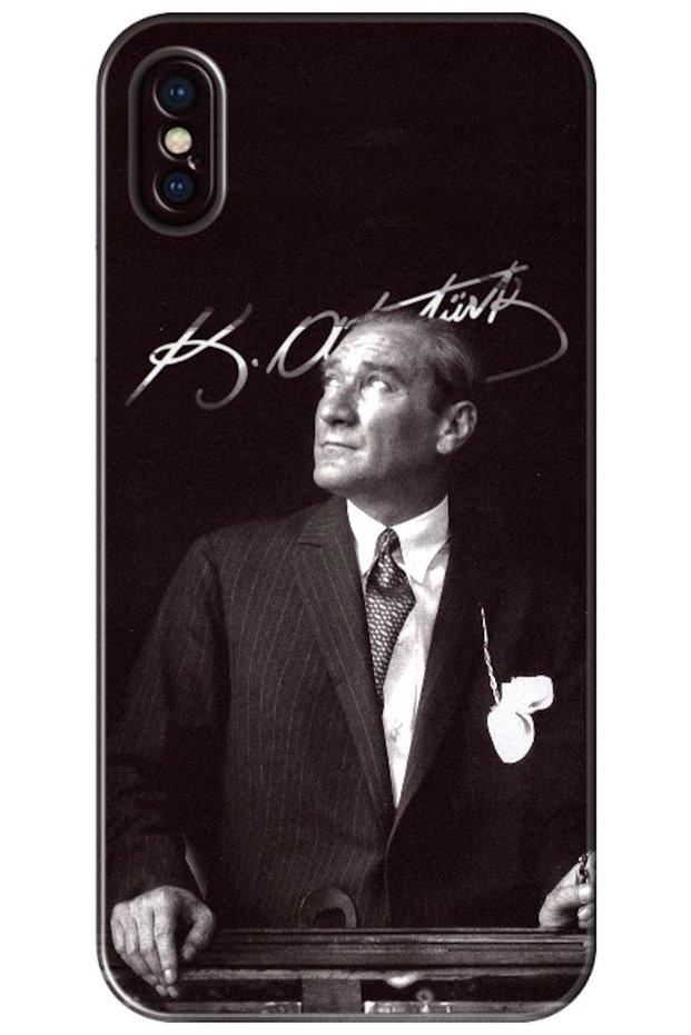 Apple iPhone X Compatible Case: Mustafa Kemal Atatürk (Printed)