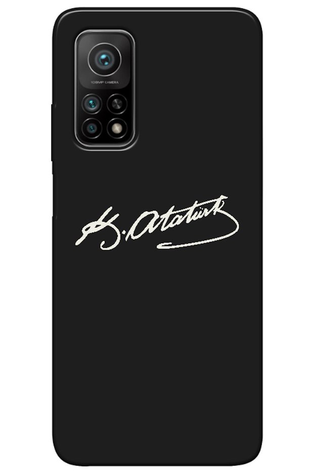 Xiaomi Mi 10T Pro Compatible Case with Atatürk's Signature (Printed)