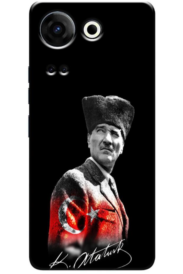 TECNO Camon 20 Pro 4G-Compatible Case with Mustafa Kemal Atatürk Design V2 (Printed)