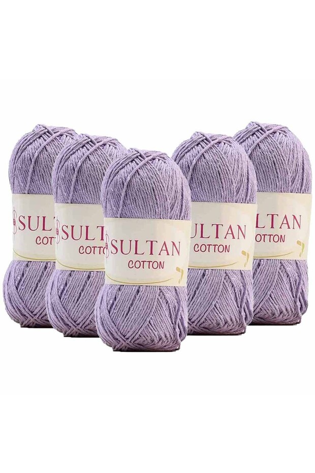 (5 Pieces) Sultan Cotton Amigurumi Yarn No:12 Lilac