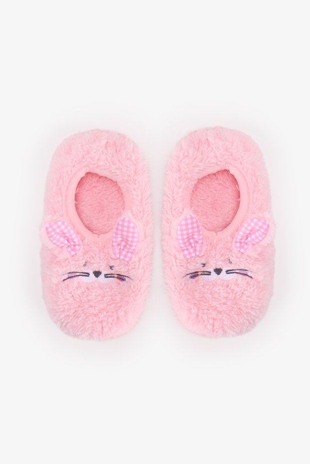 Girl's Pink Check Bunny Çetik