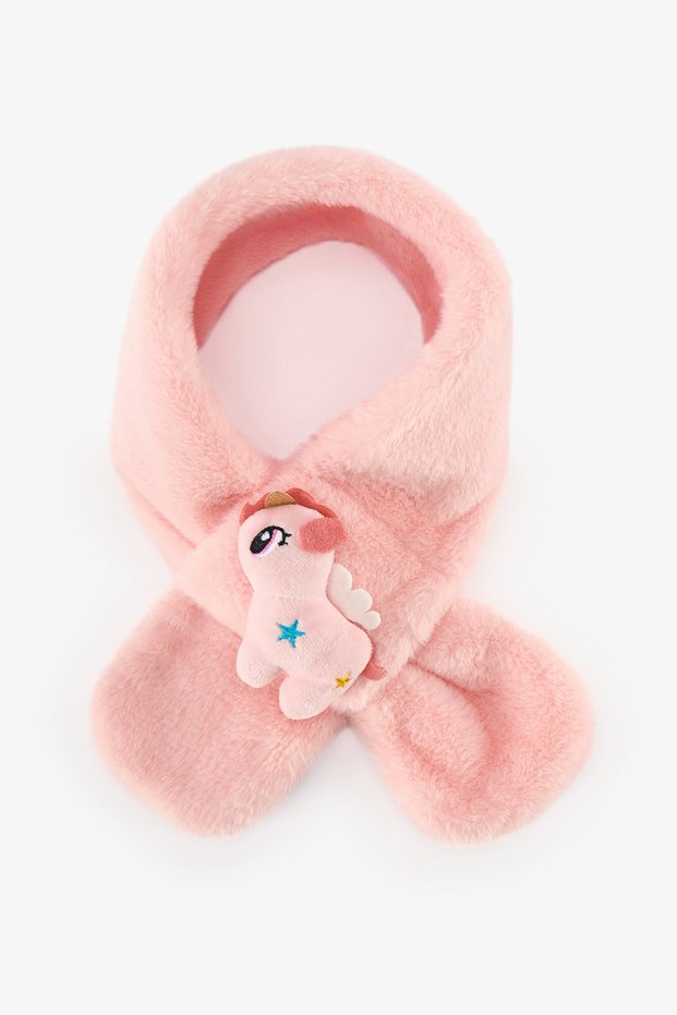 Girl's Pink Baby Unicorn Scarf