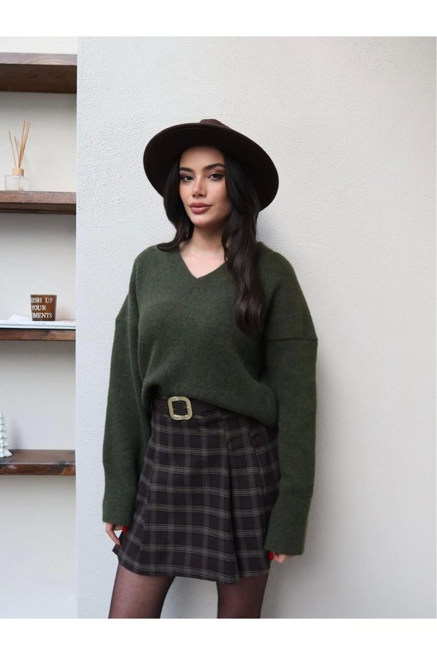 V-Neck Soft Textured Sweater