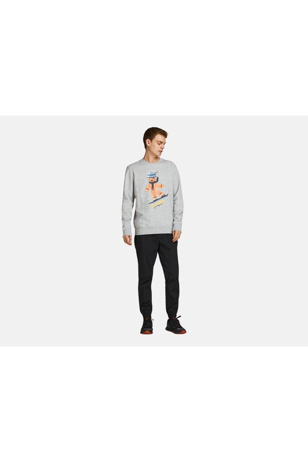 Jorletıtsnow Sweat Crew N Gray Men's Sweatshirt