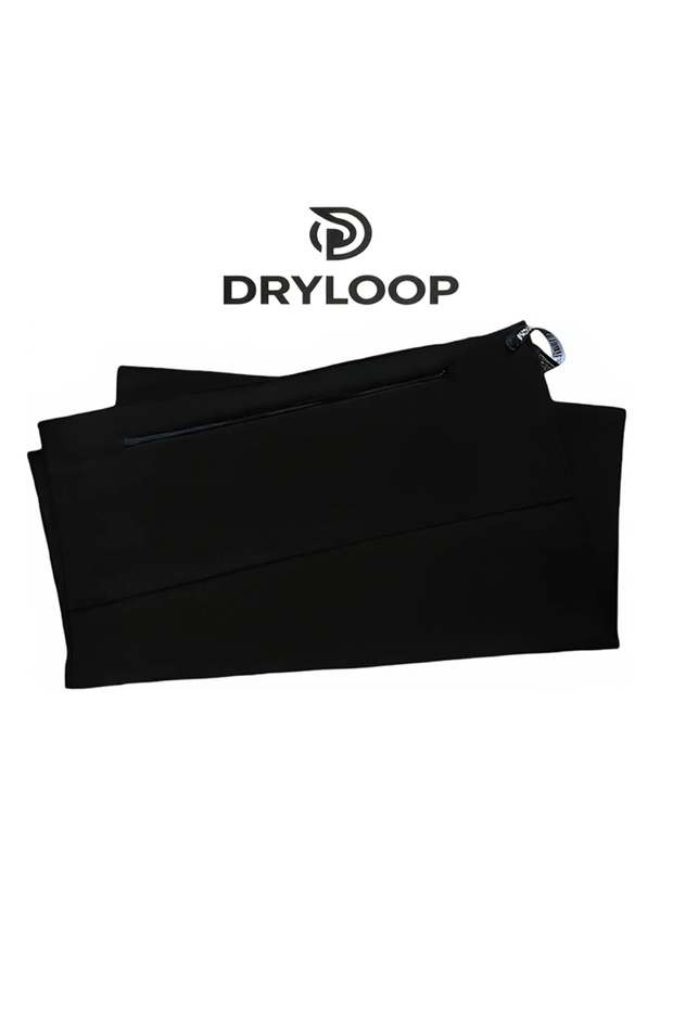 50x118cm black Gym Fitness Sports Towel with Zipper Pocket Quick Dry Sweat-Wicking Stores Phone/Key