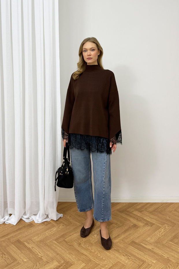 Lace Knitwear Tunic 87-26200