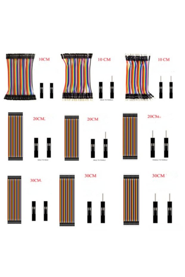20cm M-F Dupont Line 10cm/20CM/30CM/40CM Male to Male+Female to Male + Female to Female Jumper Wire