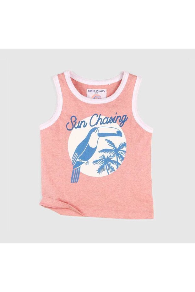 Boys Printed Front Tank Top