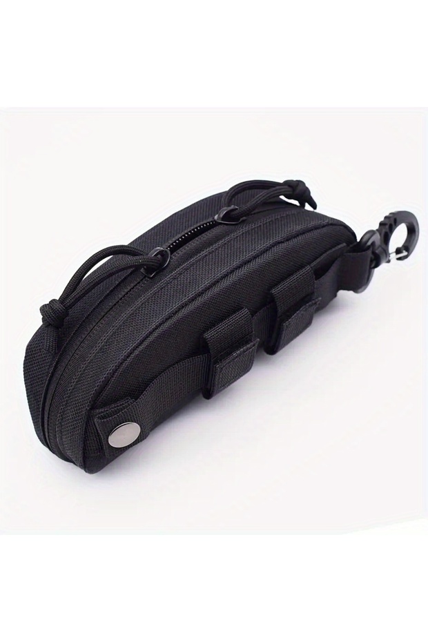 Black Tactical MOLLE Eyeglass Case Hunting Shockproof Protective Goggles Box Portable Outdoor Sungla