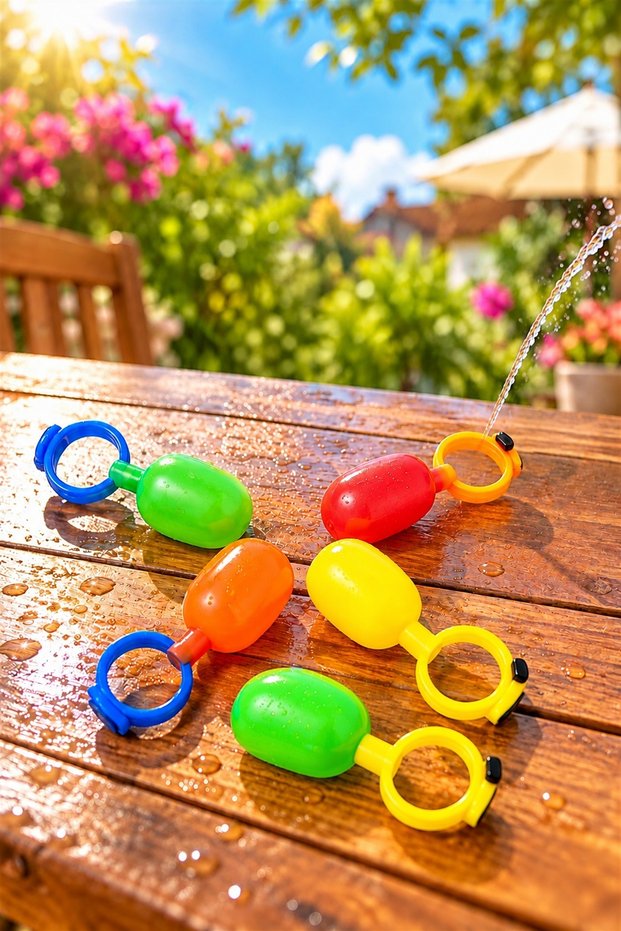 Water-Spraying Prank Ring 5 Pieces Water Ring Nostalgic Prank Toy