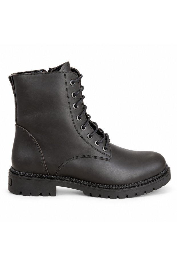 Vento Black Genuine Leather Women's Boots