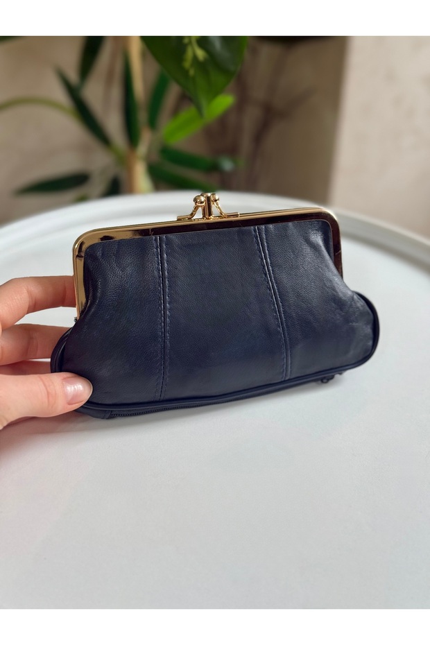 Clip-On Soft Genuine Leather Women's Wallet