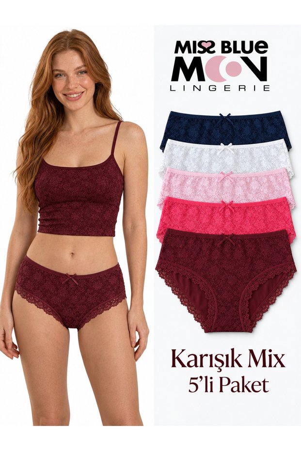 Bato High Lez Lace 5-Piece Women's Panties 5100-1