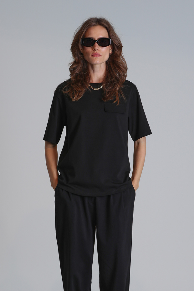Veronica Women's T-Shirt Regular Fit Black