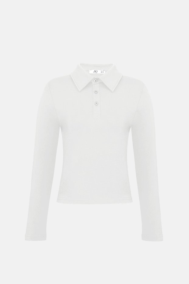 Premium Polo Neck Shoulder Pad Detailed Cotton Fit T-Shirt