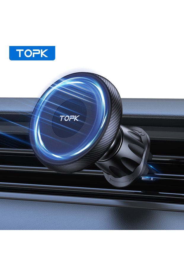 For Air Vent TOPK Universal Car Phone Holder Magnetic for Magsafe 360° Rotation Car Mount for Air Ve