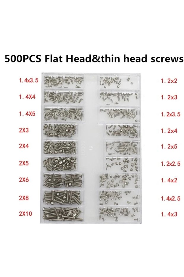 I 500pcs Mini Screw Nuts Micro Laptop Computer Assemble Repair Screws Fastener Set For Repairing Sun