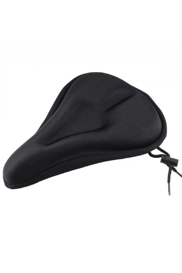 black 3D Soft Thickened Bicycle Seat Breathable Bicycle Saddle Seat Cover Comfortable Foam Seat Moun