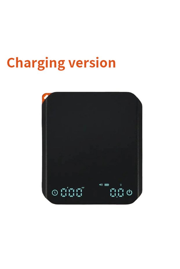 Black Black Coffee Scales High Precision Electronic Scales Palm Size Rechargeable Smart Espresso Sca