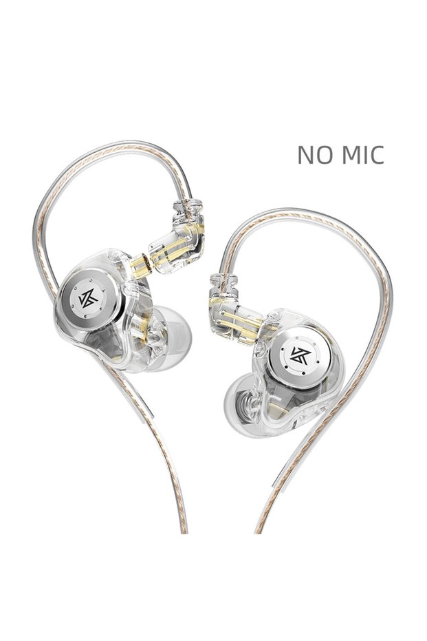 EDXProSilver NOMIC KZ EDX PRO Dynamic Earphones HIFI Bass Earbuds In Ear Monitor Sport Noise Cancell