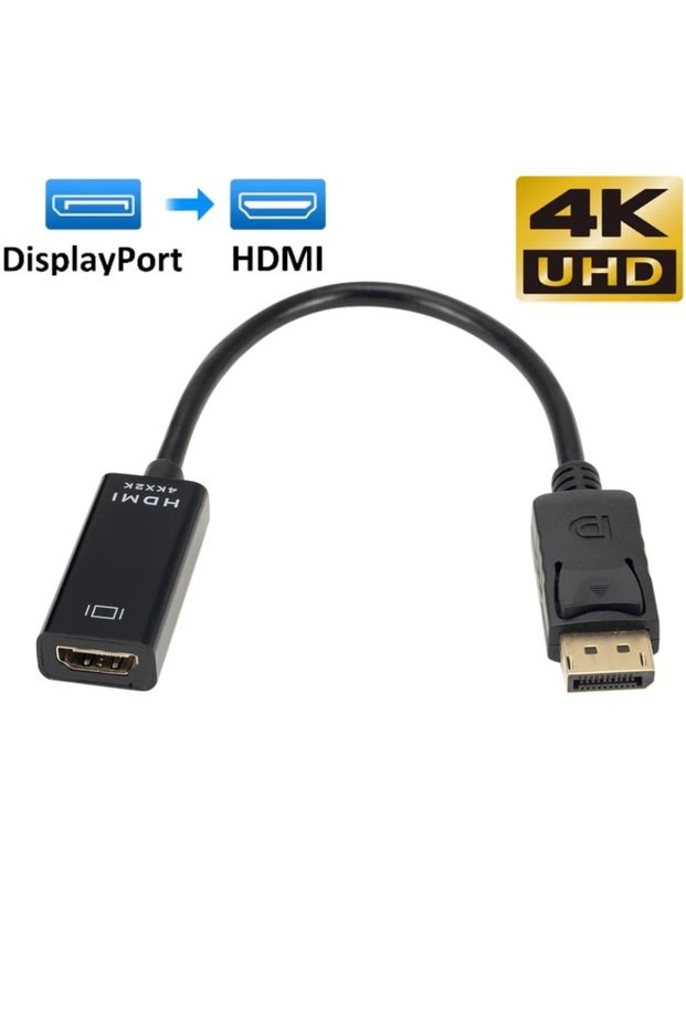 4K DP to HD DP to HDMI Adapter Converter 4K 1080P Male to Female DisplayPort to HDMI-Compatible Vide