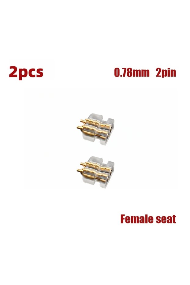 2pcs 0.78mm 0.78mm 2pin Socket Female Double Pin Socket Diy Custom High-end Headphone Cable Accesso
