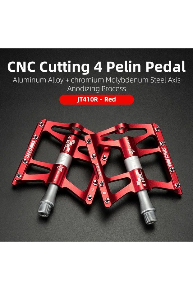 JT410R Mountain Bike Bicycle Pedals Cycling Ultralight Aluminium Alloy 4 Bearings