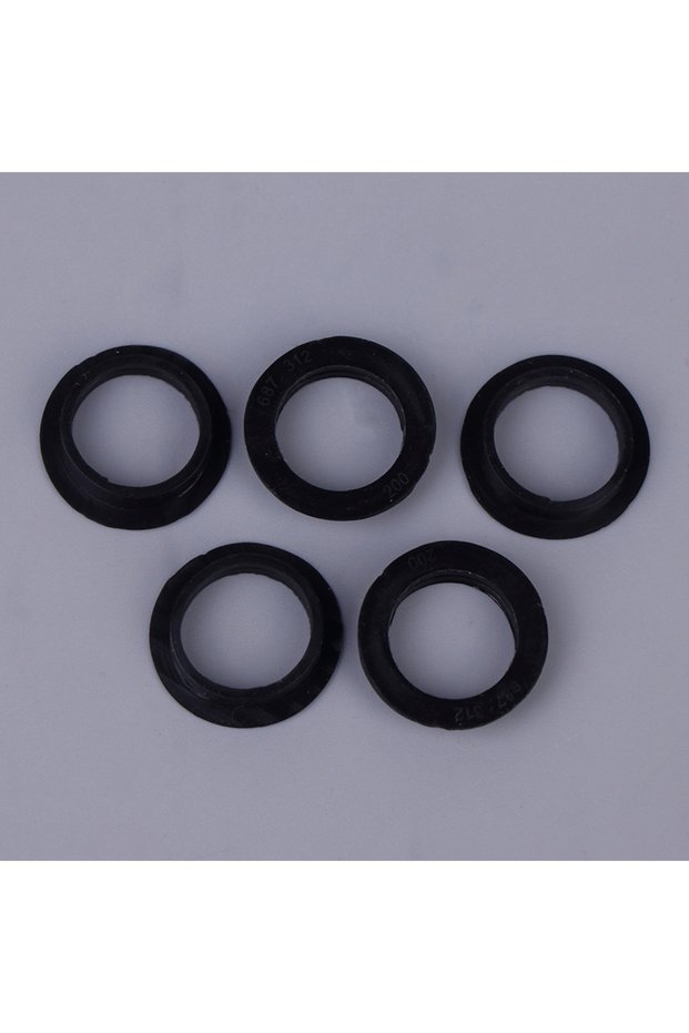 Black 5Pcs Car Reversing Radar Rubber Sleeve Rubber Ring For Parking Sensor Bumper Object Sensor