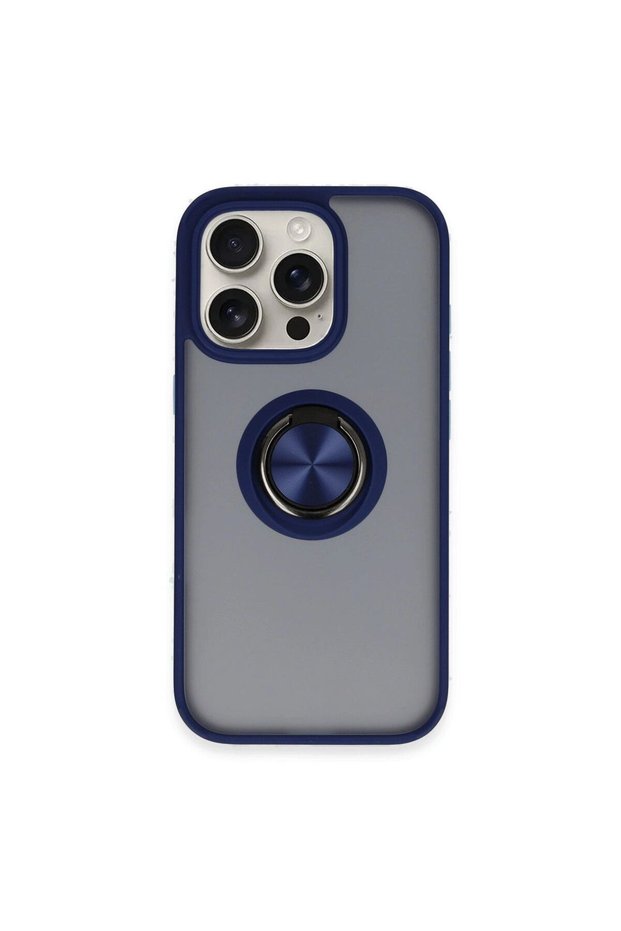 Glb-Stl41414 Redmi Note 14 Pro 5g Case with Zuma Business Card and Ring Holder - Navy Blue.