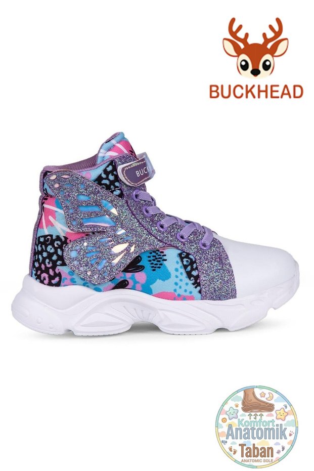 ® | Trendy Hi 5-10 Years Old Girls' Comfort Faylon Memory Flex Foam Sole Sneaker Daily Sports Shoes