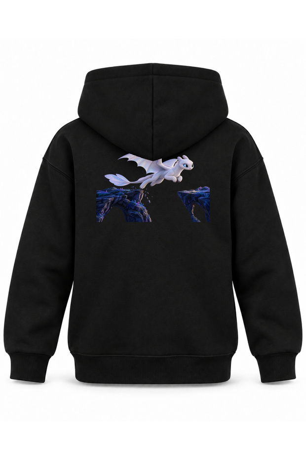 How to Train Your Dragon Pearl Leap Printed Black Kids Hoodie