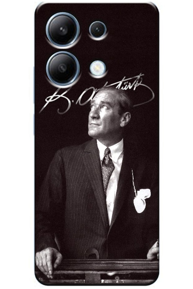 Redmi Note 14S Compatible Case Mustafa Kemal Atatürk Silicone Case (Printed)