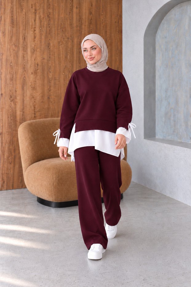 Women's Shirt and Decorated Double Modal Set