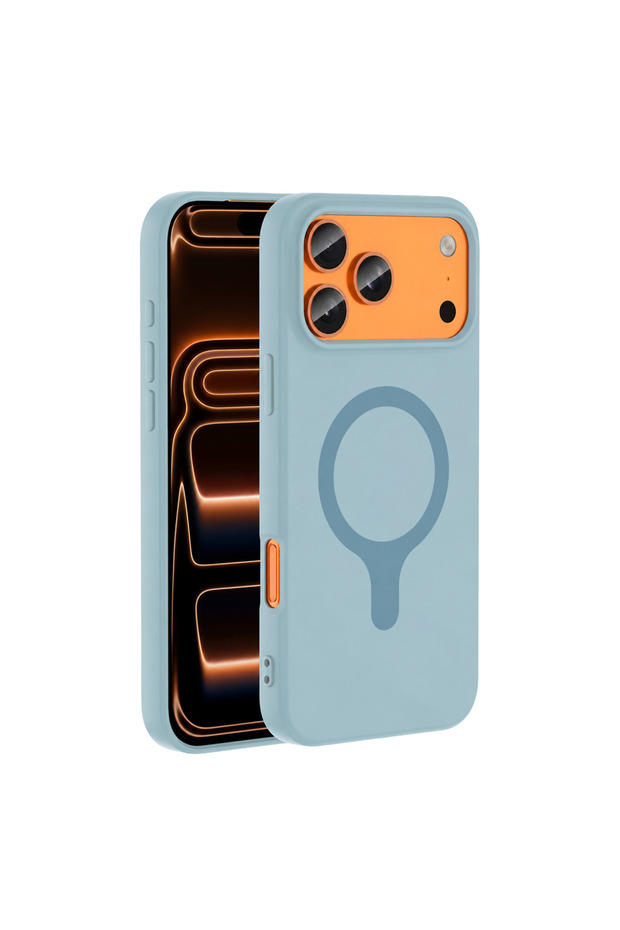 Joko iphone 18 pro max/17 pro max z silicone magsafe cover - light blue