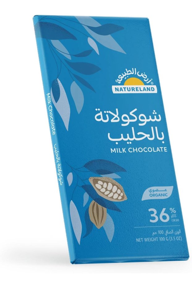 شوكولاتة بالحليب، 100 جرام - عبوة واحدة، أزرق