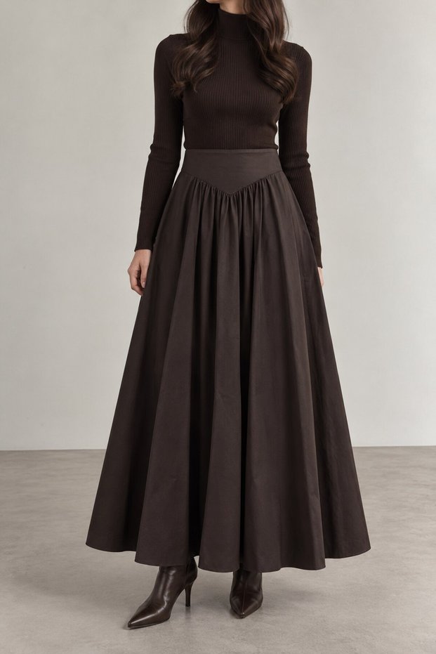 Corsage Gathered Skirt
