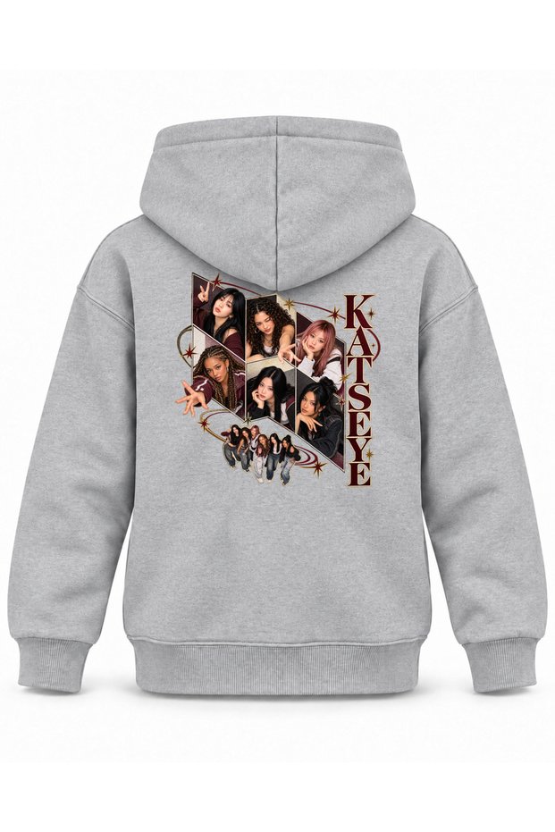 Katseye Box Opening Stage Printed Children's Hooded Sweatshirt