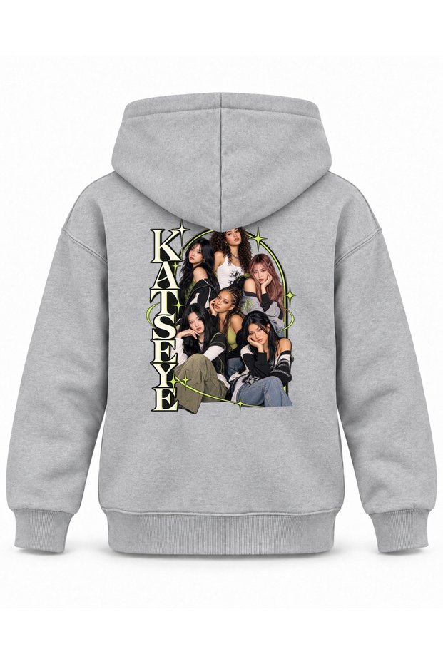 Katseye Arched Stage Portrait Printed Children's Hooded Sweatshirt