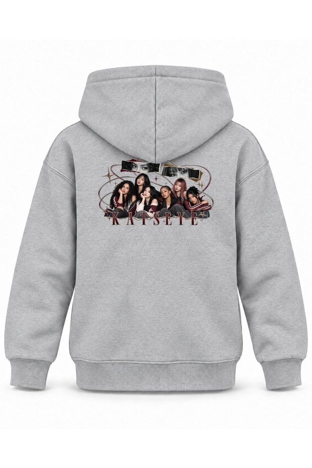 Katseye Steel Wire Archive Printed Children's Hooded Sweatshirt