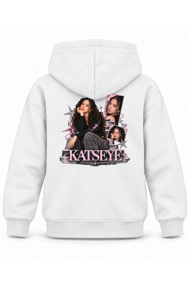Katseye Open Ladder Graphic Printed Children's Hooded Sweatshirt