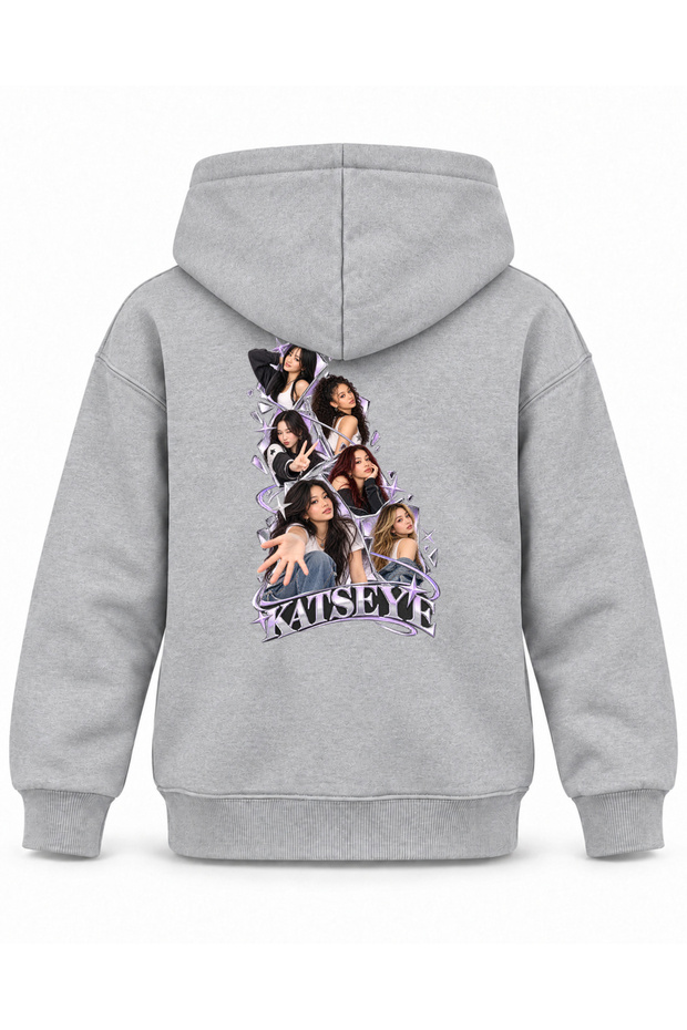 Katseye Mirror Pieces Stage Printed Children's Hooded Sweatshirt