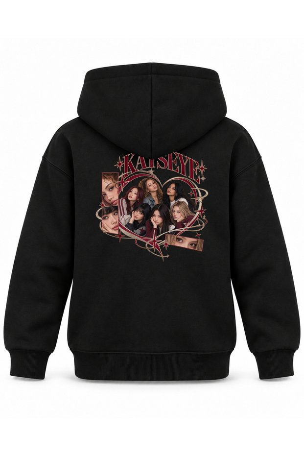 Katseye Window Portrait Printed Children's Hooded Sweatshirt
