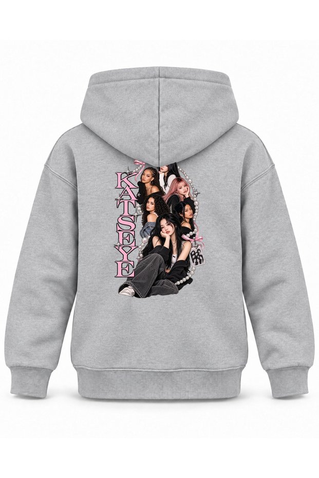 Katseye Pearl Ring Archive Printed Children's Hooded Sweatshirt